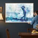 Golf Swing Wall Art Canvas Print - Sports-Inspired