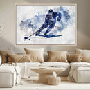Hockey Player Wall Art Canvas Print - Sports-Inspired