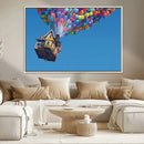 Carl Fredricksen, Up Movie Wall Art, Balloons Wall Art, Air