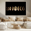 Phases of the Moon Wall Art | Canvas Print for Modern Wall by MyGreatCanvas | Canvas Wall Art Prints | Photo Prints & Wall Decor