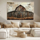 Rustic Barn Wall Art | Farmhouse Wall Decor Canvas Print |