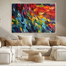Vibrant Abstract Leaf Wall Art Canvas Print | Bold Colorful by MyGreatCanvas | Canvas Wall Art Prints | Photo Prints & Wall Decor