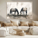 Chines Ink Style Vintage Horses Wall Art Canvas Print for by MyGreatCanvas | Canvas Wall Art Prints | Photo Prints & Wall Decor