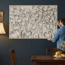 Abstract Horse Sketch Wall Art | Ready to Hang and Framed |