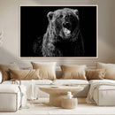 Bear Canvas Print | Wildlife Wall Art for Cabin Decor |