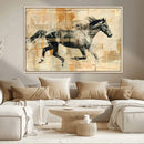 Chines Style Running Horse Western Wall Art | Farmhouse Wall