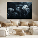 Jellyfish Wall Art Canvas Print, Elegant Wall Decor