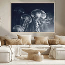 Jellyfish Wall Art Canvas Print, Modern Abstract Jellyfish