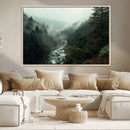 Misty Forest Wall Art | Ready to Hang and Framed | Tranquil