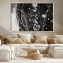 Winter Horse Snow Wall Art Canvas Print