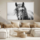 Western Wall Art | Black and White Winter Horse Wall Art | by MyGreatCanvas | Canvas Wall Art Prints | Photo Prints & Wall Decor