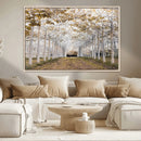 Forest Grove Wall Art | Serene Pathway Canvas Print | Ready
