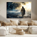 Jesus Walking Water Wall Art – Inspirational Christian