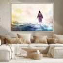 Watercolor Jesus Walking on Water Canvas Print, Christian by MyGreatCanvas | Canvas Wall Art Prints | Photo Prints & Wall Decor