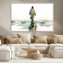 Abstract Jesus Wall Art Canvas Print, Christian Wall Art,