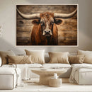 Longhorn Bull Wall Art | Canvas Print | Ready to Hang | by MyGreatCanvas | Canvas Wall Art Prints | Photo Prints & Wall Decor