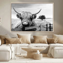Scottish Highland Cow Wall Art | Rustic Farmhouse Décor |