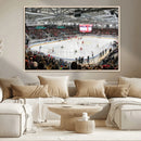 Lausanne Arena Ice Hockey Stadium Wall Art Canvas Print,