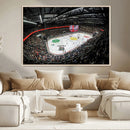 Vaudoise Lausanne Ice Hockey Arena Stadium Wall Art Canvas,