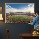 Framed Houston Cougars Football Team Print - Houston TDECU
