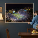 Duke University Blue Devils Football Print Canvas - Durham