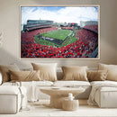 Cincinnati Bearcats Football Team Print - Nippert Stadium Wall Art Canvas Print