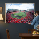 Cincinnati Bearcats Football Team Print - Nippert Stadium Wall Art Canvas Print