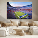Buffalo Bills Football Team Print Canvas - Buffalo Highmark by MyGreatCanvas | Canvas Wall Art Prints | Photo Prints & Wall Decor