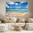 Sea View From the Beach Canvas Print