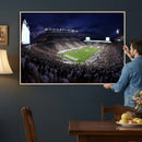 Michigan State Spartans Canvas, Framed Football Team Print -