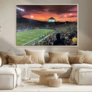 Eugene Autzen Stadium Canvas Wall Art Print – Sunset Over by MyGreatCanvas | Canvas Wall Art Prints | Photo Prints & Wall Decor