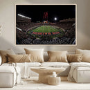 Framed Texas Tech Red Raiders Stadium Canvas, Texas Tech Red
