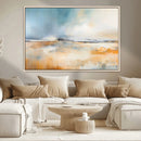 Abstract Landscape Wall Art Canvas Print - Warm Tones of