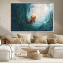 Powerful Jesus Canvas Print - Hand of Salvation,