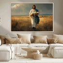 Jesus Shepherd Wall Art | Ready to Hang Triptych Canvas of