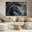 Large Abstract Horse Wall Art Canvas Print | Farmhouse Wall