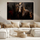 Abstract Black Horse Canvas Print for Farmhouse Wall Art | by MyGreatCanvas | Canvas Wall Art Prints | Photo Prints & Wall Decor