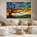 Mosaic Tree Wall Art | Ready to Hang Stained Glass Style