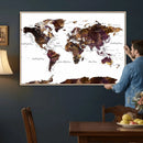 World Map Canvas Print – Detailed Map of the World Wall Art by MyGreatCanvas | Canvas Wall Art Prints | Photo Prints & Wall Decor