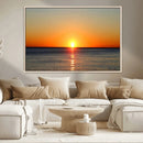 Golden Horizon Sunset Over Ocean Wall Art Canvas Print – by MyGreatCanvas | Canvas Wall Art Prints | Photo Prints & Wall Decor