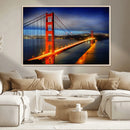 Large Wall Art San Francisco Canvas Print - Wonderful Golden