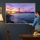 Golden Gate Bridge Wall Art Canvas Print – Framed San by MyGreatCanvas | Canvas Wall Art Prints | Photo Prints & Wall Decor