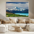 Mount Cook and Lake Pukaki Canvas Wall Art Print – Majestic by MyGreatCanvas | Canvas Wall Art Prints | Photo Prints & Wall Decor