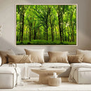 Lush Green Forest Canvas Print | 3-Panel Forest Wall Art |