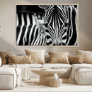 Zebra Wall Art – Zebra Close Up Wall Art – Framed Black by MyGreatCanvas | Canvas Wall Art Prints | Photo Prints & Wall Decor