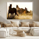 Horses and Cowboys Wall Art Canvas Print by MyGreatCanvas | Canvas Wall Art Prints | Photo Prints & Wall Decor