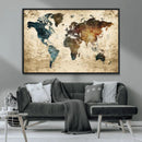 World Map Canvas Print – Detailed Map of the World Wall Art by MyGreatCanvas | Canvas Wall Art Prints | Photo Prints & Wall Decor
