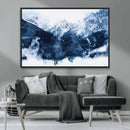 Abstract Blue Mountain Canvas Wall Art – Modern Triptych by MyGreatCanvas | Canvas Wall Art Prints | Photo Prints & Wall Decor