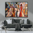 Abstract Afro American Jazz Canvas Wall Art | Music-Inspired by MyGreatCanvas | Canvas Wall Art Prints | Photo Prints & Wall Decor