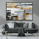 Abstract Painting Canvas Wall Art Print Paint Drip Art Brush
